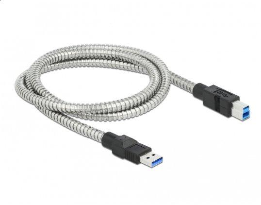 DeLock  86778 USB Kabel 1 m USB 3.2 Gen 1 (3.1 Gen 1) USB B USB A Silber 