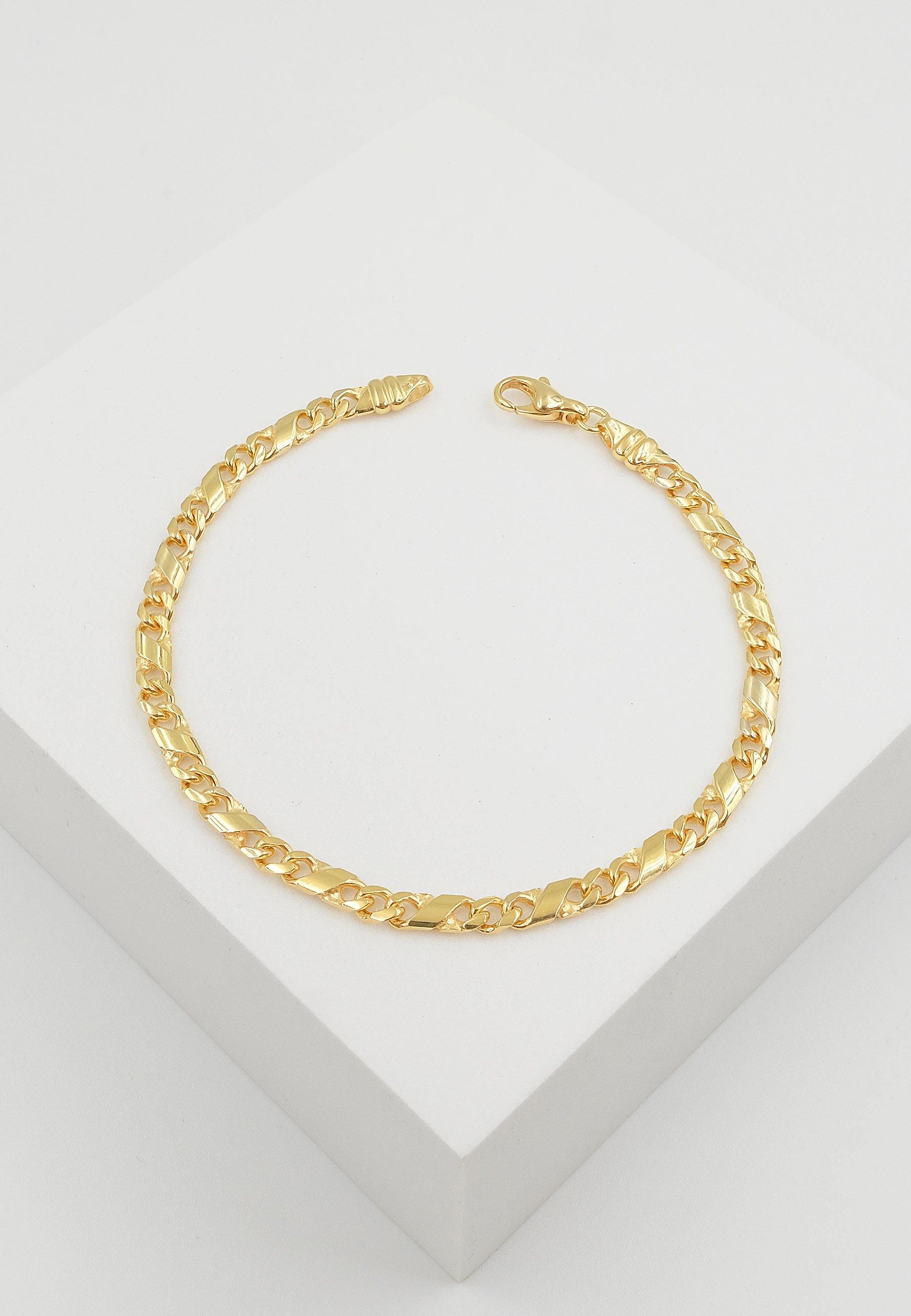 MUAU Schmuck  Bracelet 8er-Kette Gelbgold 750, 3.8mm, 19cm 