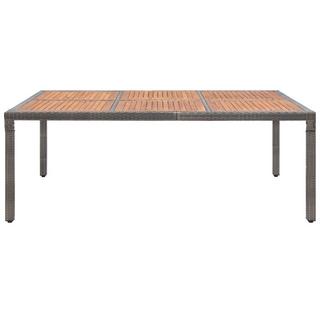 VidaXL Table de jardin rotin synthétique  