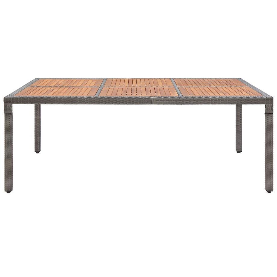 VidaXL Table de jardin rotin synthétique  