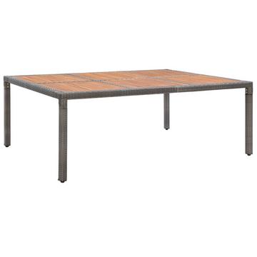 Table de jardin rotin synthétique