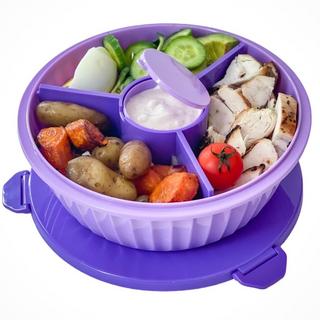 Yumbox Yumbox Poke Bowl Schüssel Schale mit 3-teiligem Teiler, Maui Purple  