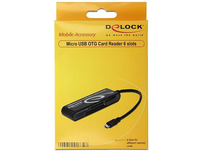 DeLock  Card Reader Extern All in 1 MicroUSB 