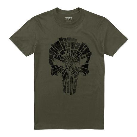 The Punisher Shattered Skull Grafik T-Shirt  