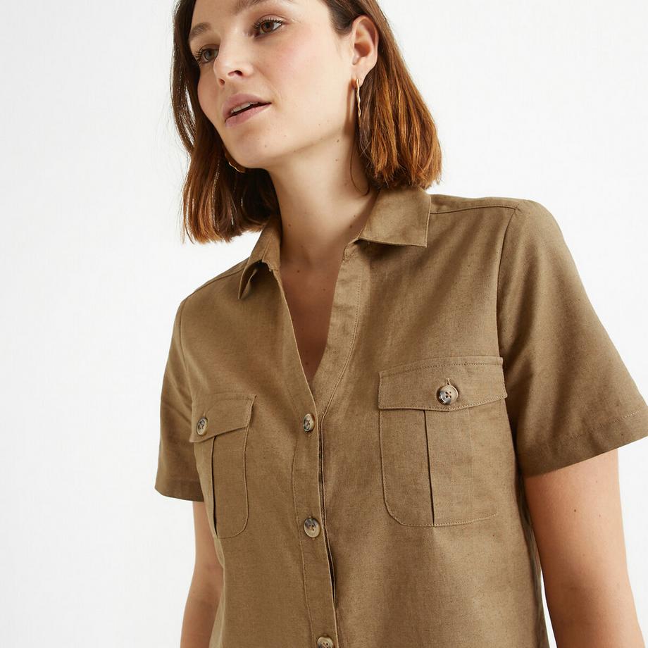 La Redoute Collections Abito Midi Mezzo Lino  