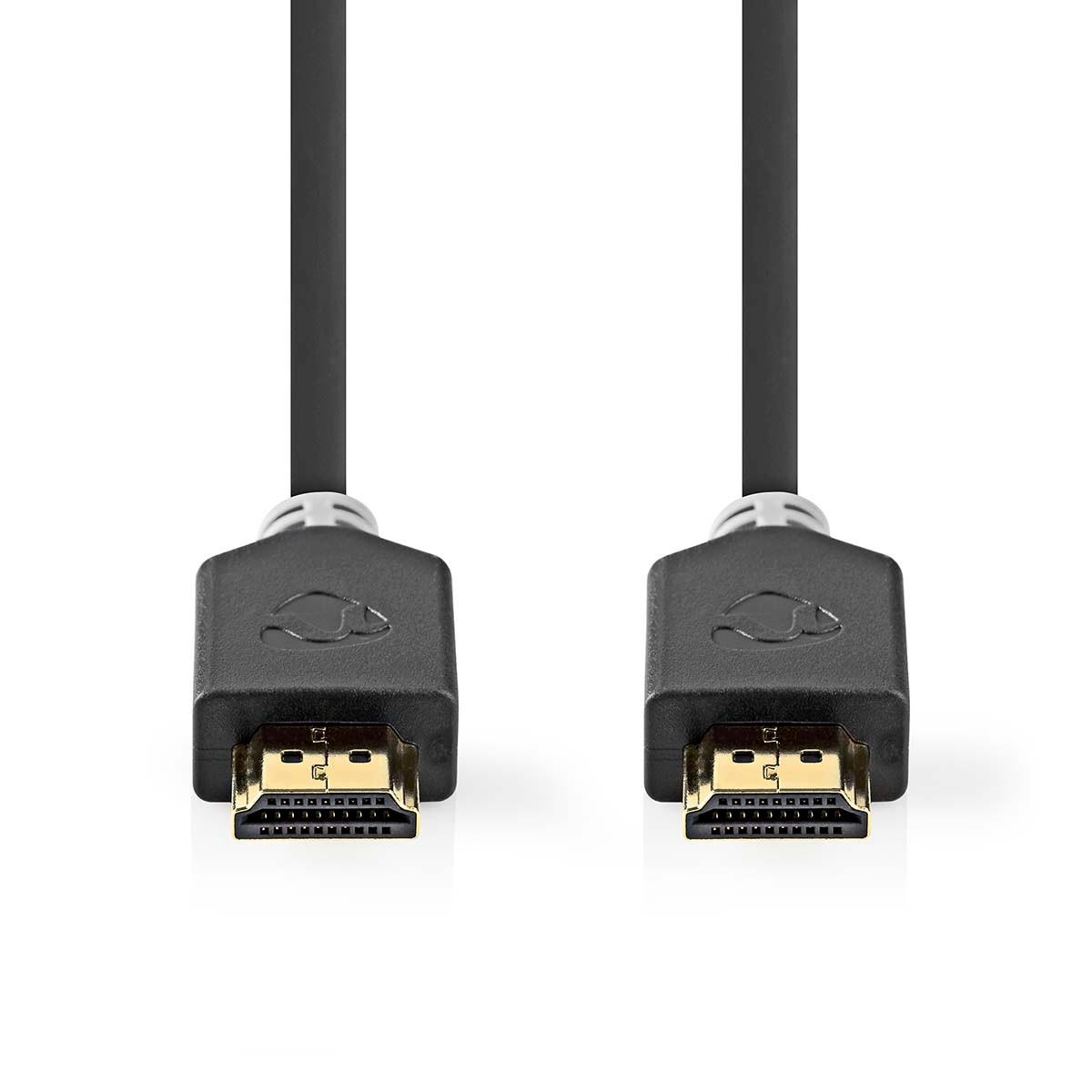 Nedis  Ultra High Speed HDMI™ Kabel | HDMI™ Kontakt | HDMI™ Kontakt | 8K@60Hz | 48 Gbps | 3,00 m | Rund | 6,7 mm | Anthrazit | Låda 