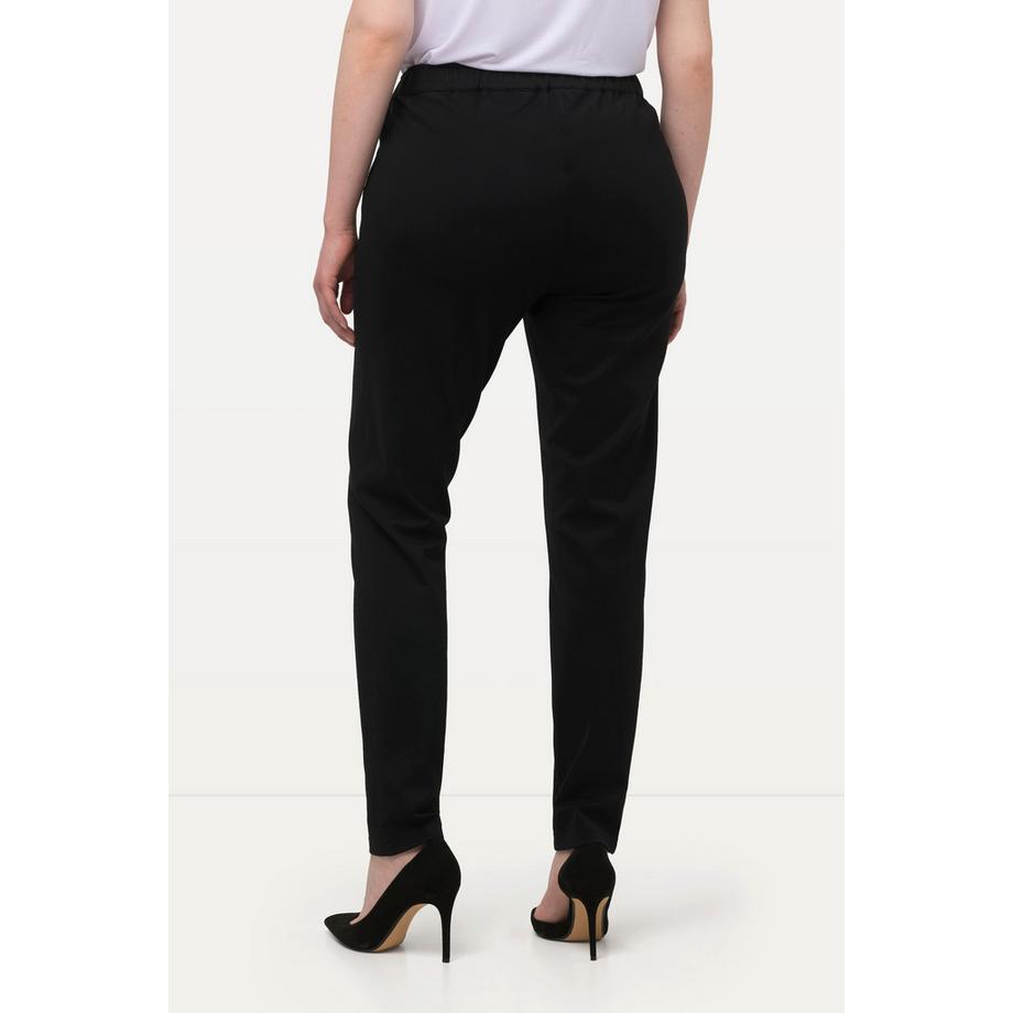 Ulla Popken Sienna Pantaloni Punto Vestibilità Slim Vita Elastica  