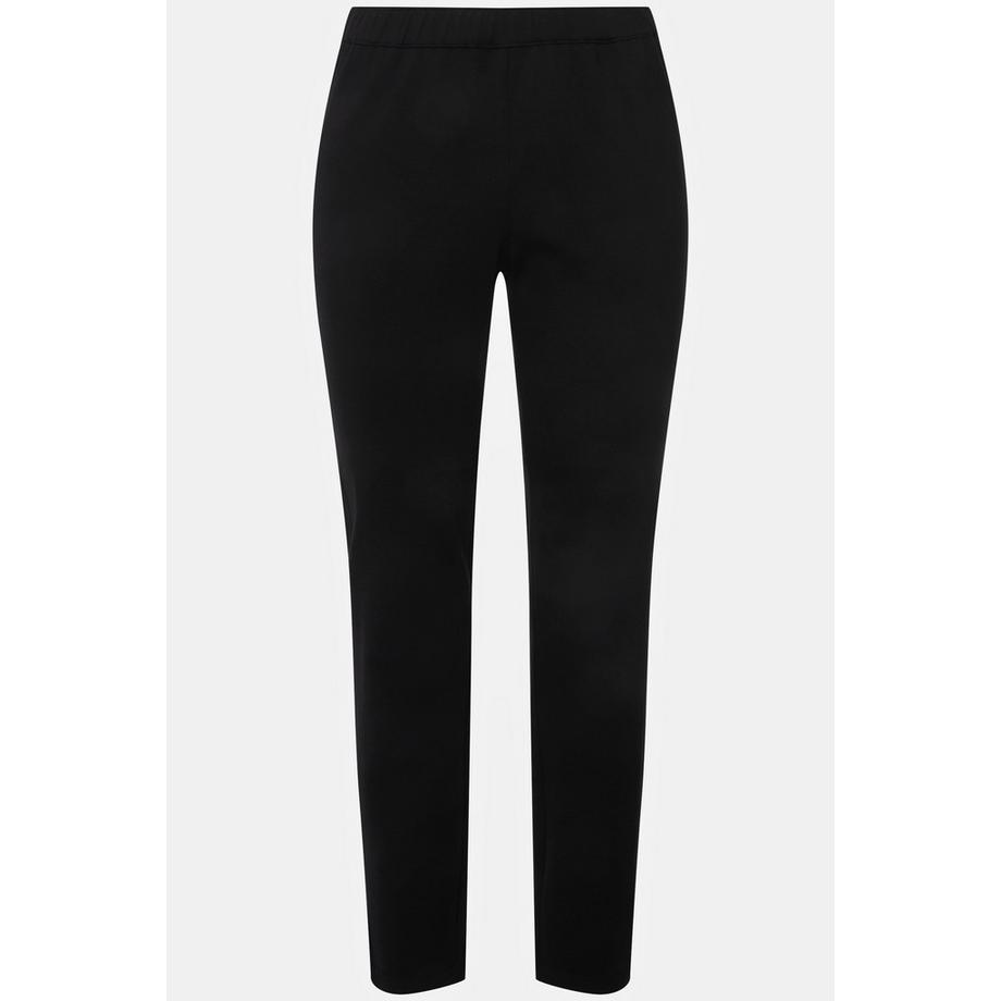 Ulla Popken Sienna Pantaloni Punto Vestibilità Slim Vita Elastica  