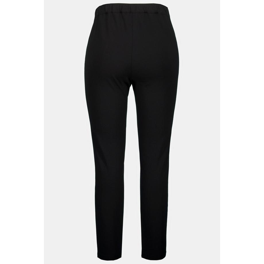 Ulla Popken Sienna Pantaloni Punto Vestibilità Slim Vita Elastica  