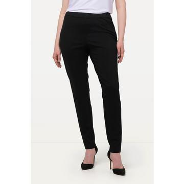 Pantalon en point de Rome Sienna, coupe slim et taille élastique