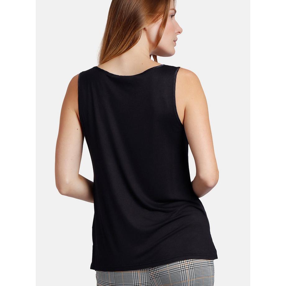 Admas Débardeur uni Satin Lace  