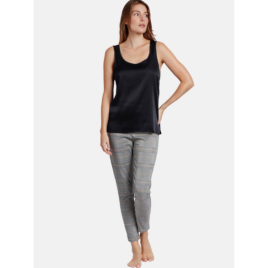 Admas Débardeur uni Satin Lace  