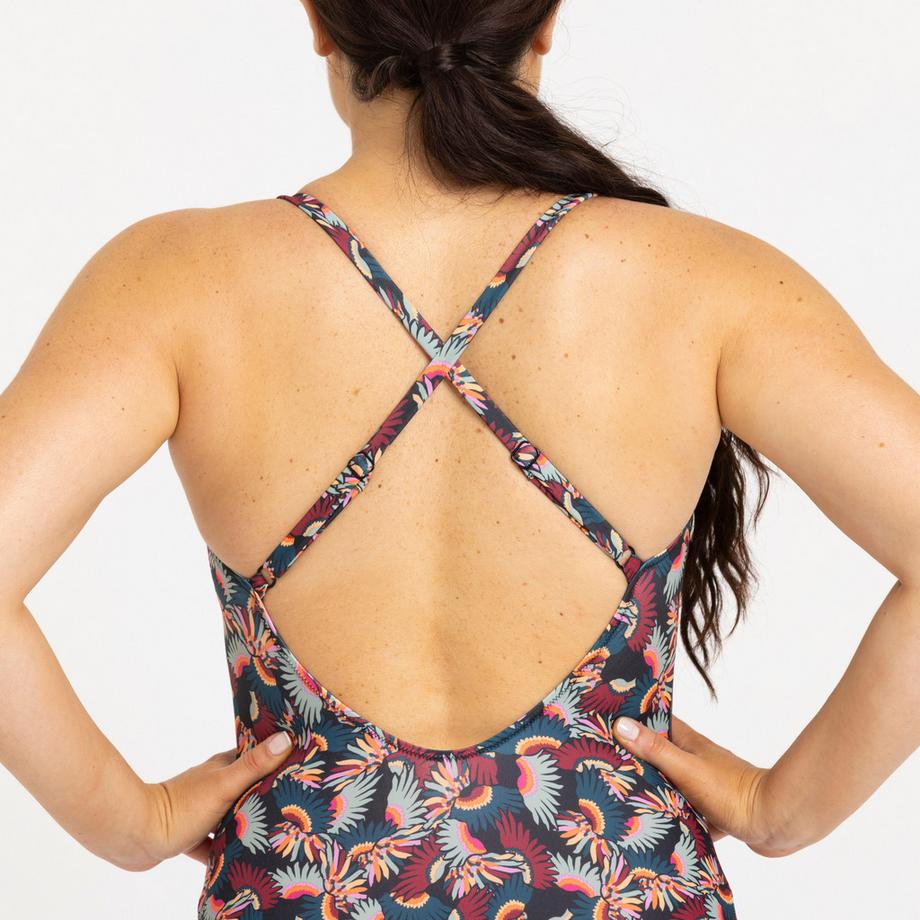 DECATHLON Badeanzug - LILA  