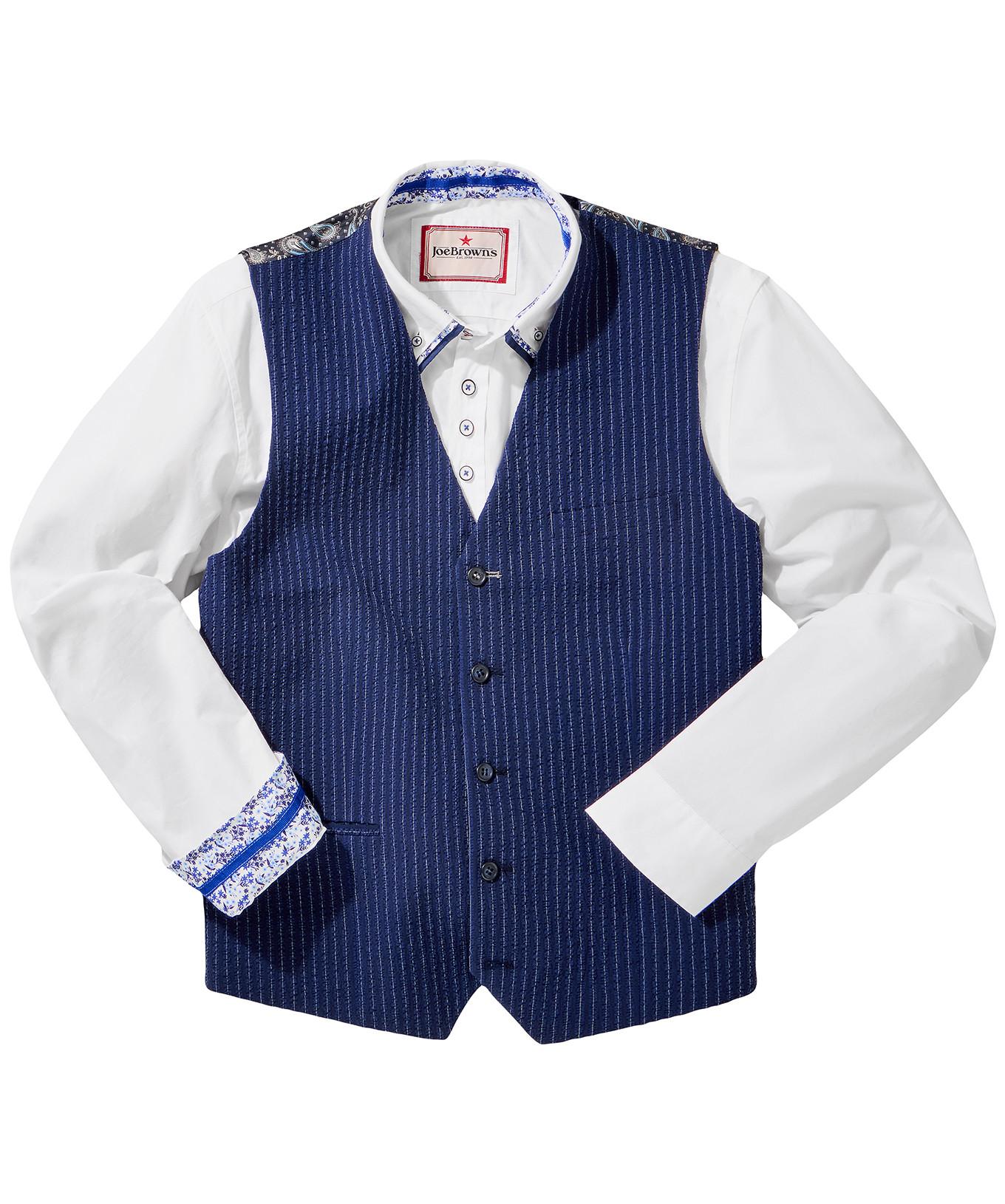 Joe Browns Gilet Abito Gessato Seersucker  