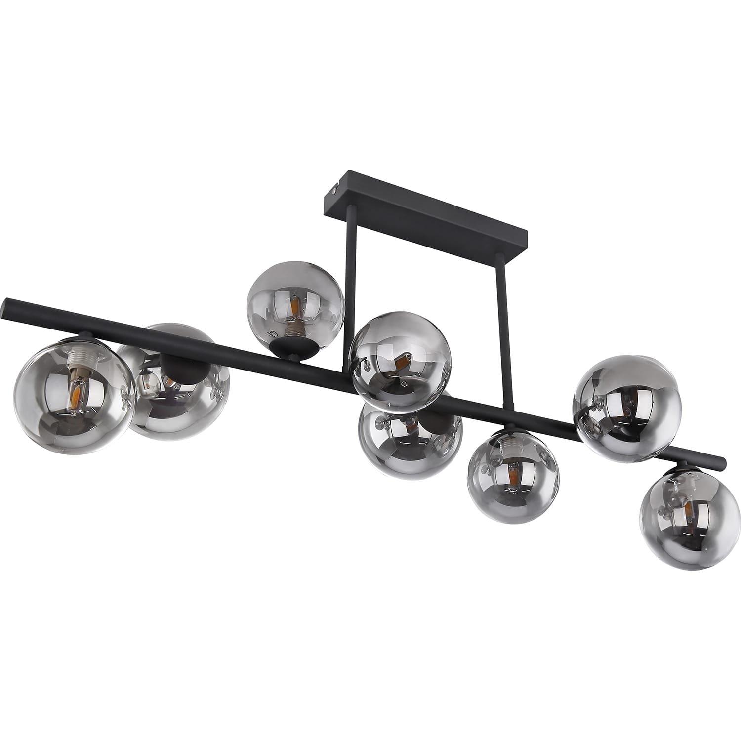 mutoni Plafoniera Riha metallo nero 9xG9 LED  