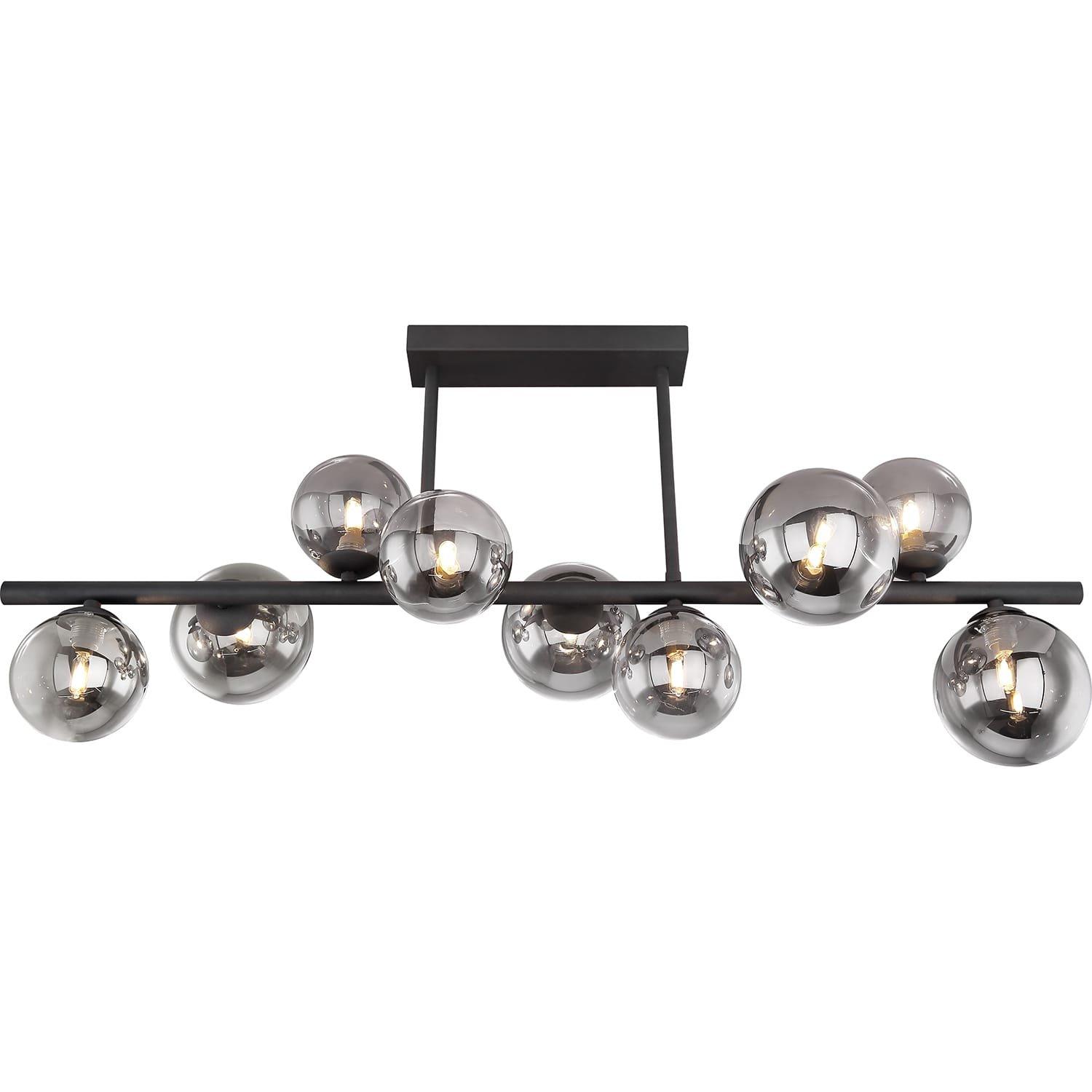 mutoni Plafoniera Riha metallo nero 9xG9 LED  