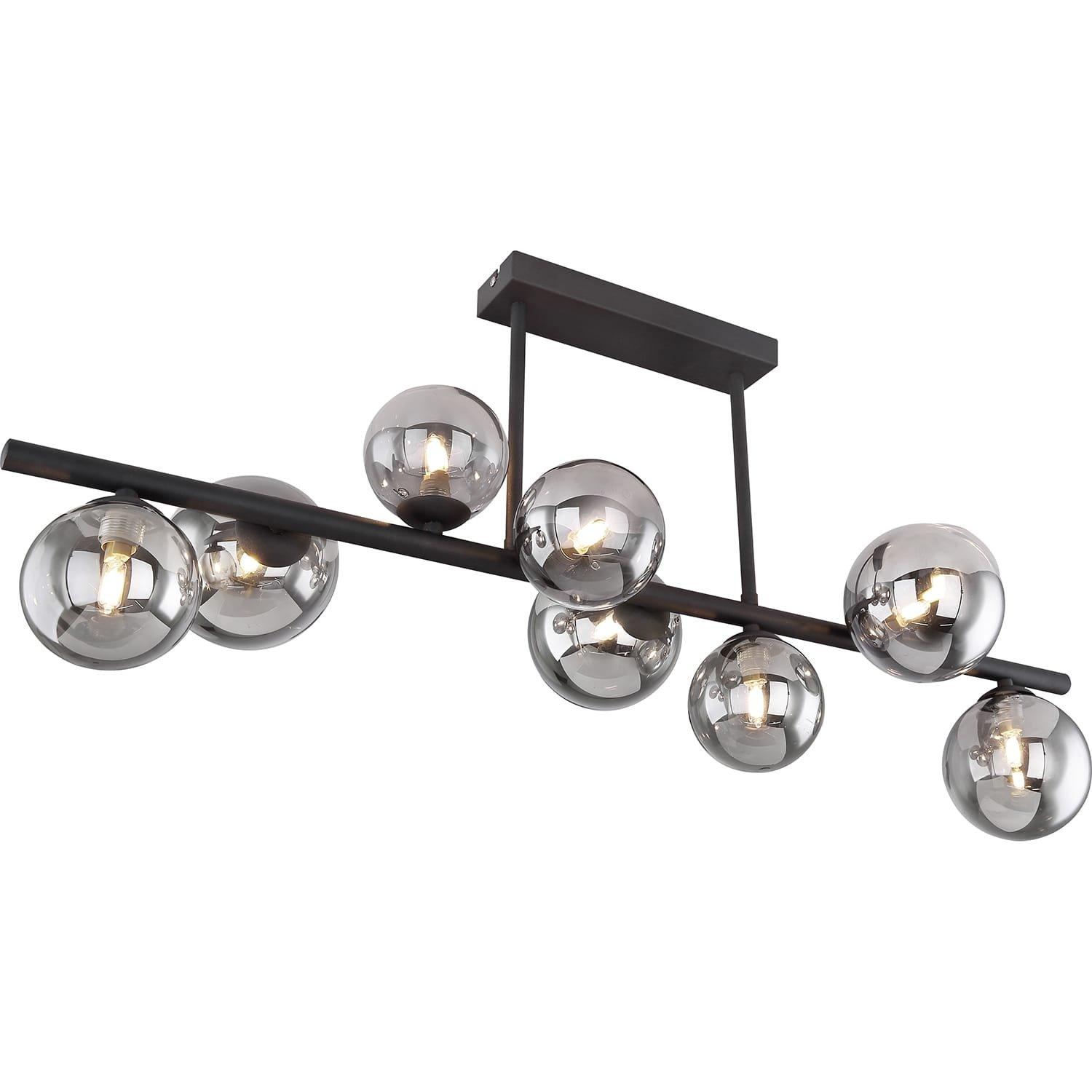 mutoni Plafoniera Riha metallo nero 9xG9 LED  