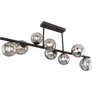 Plafonnier Riha métal noir 9xG9 LED