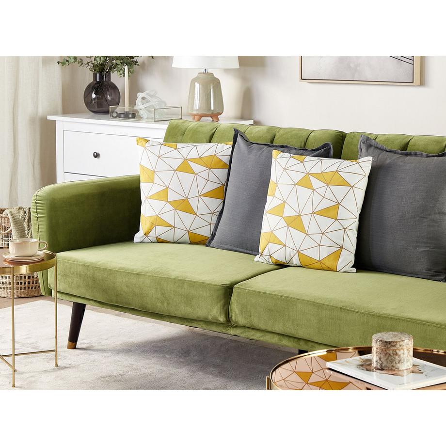 Beliani Dekokissen 2er Set aus Baumwolle Modern CLARKIA  