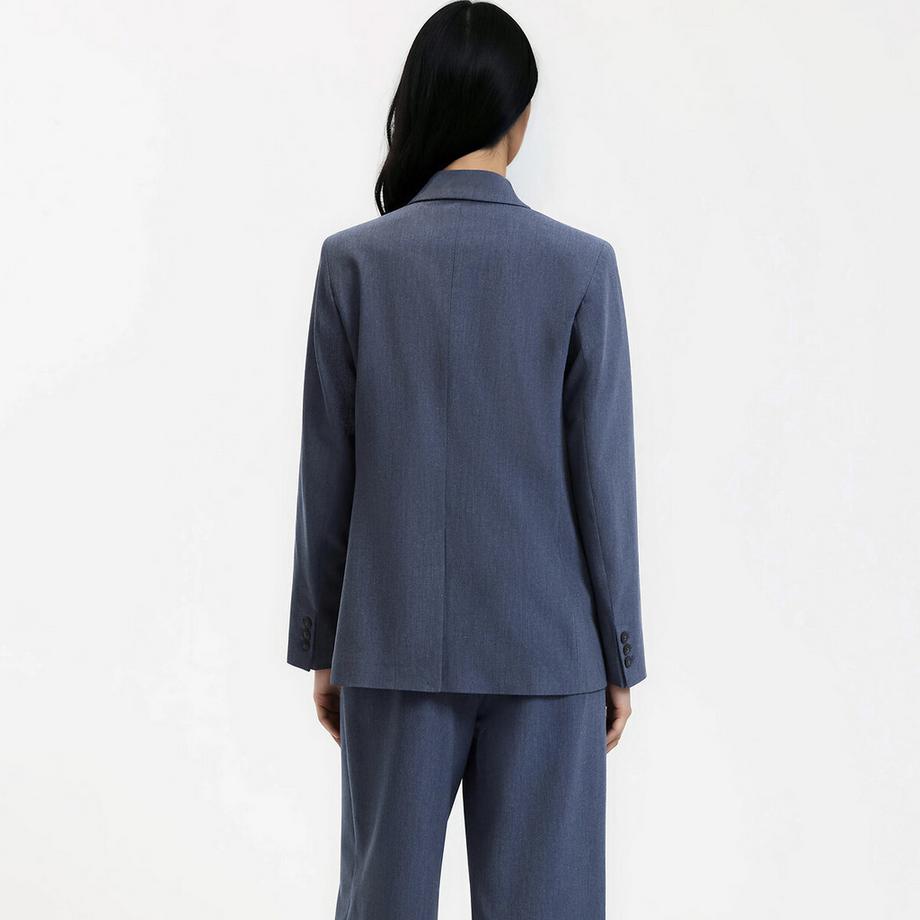 La Redoute Collections Blazer long croisé oversize  