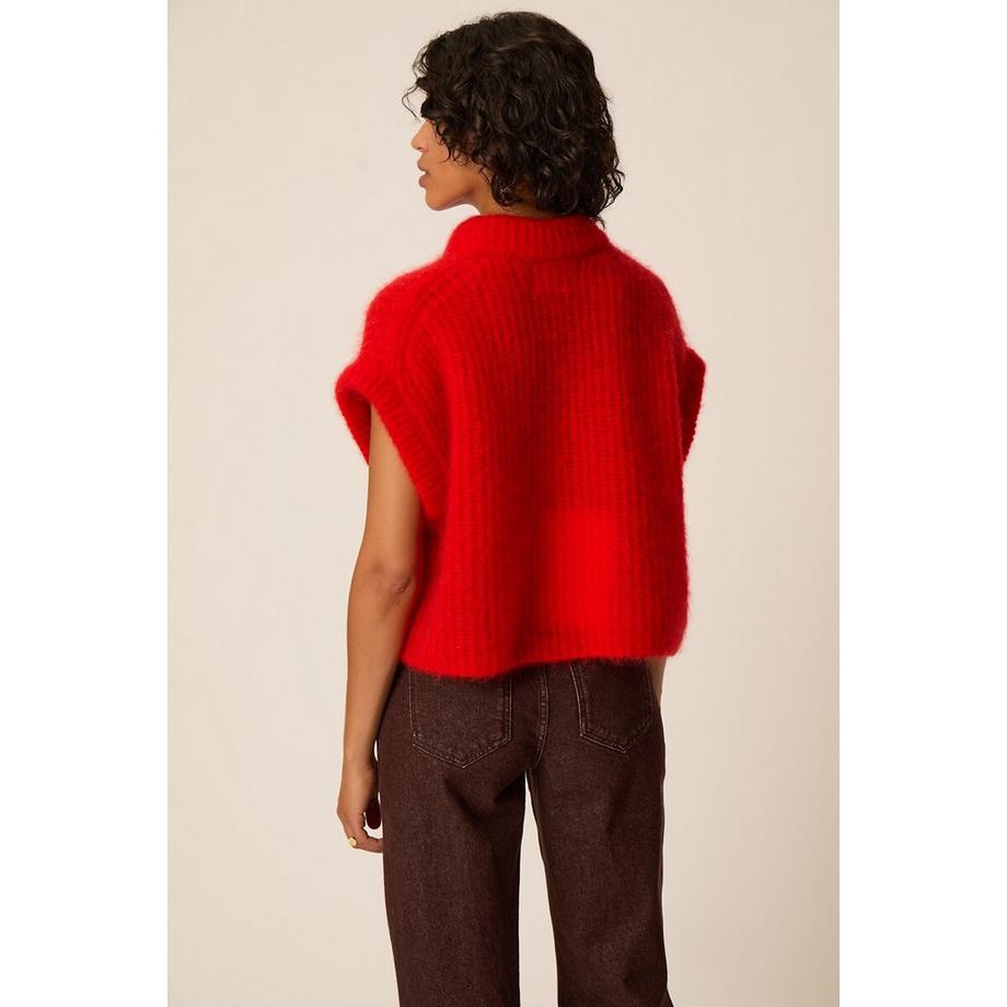 Des Petits Hauts Pullover Alize collo tondo maniche corte  