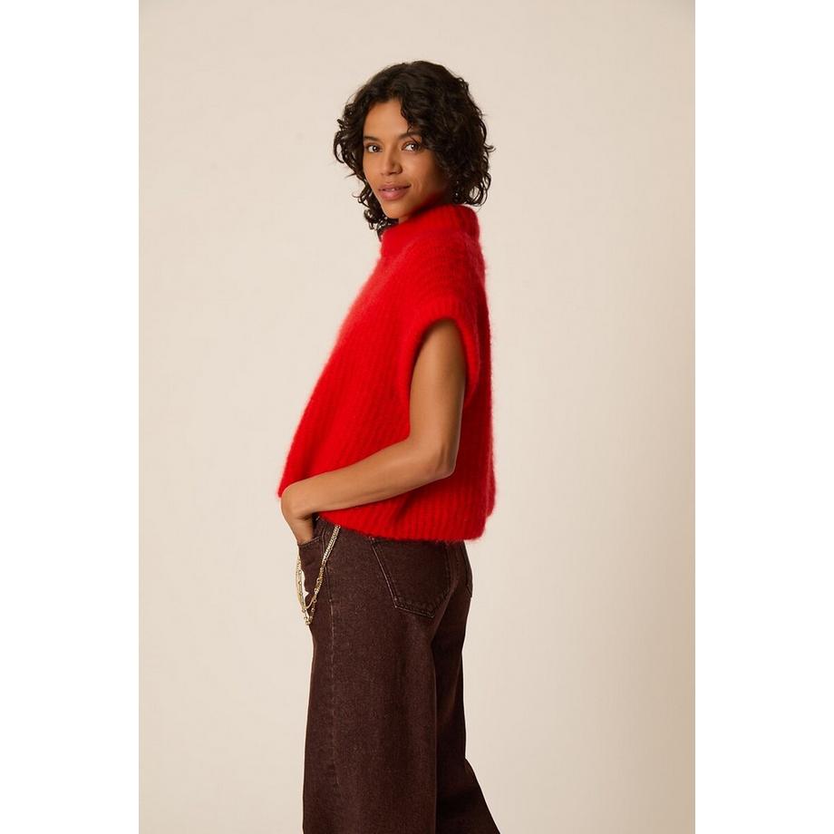 Des Petits Hauts Pullover Alize collo tondo maniche corte  