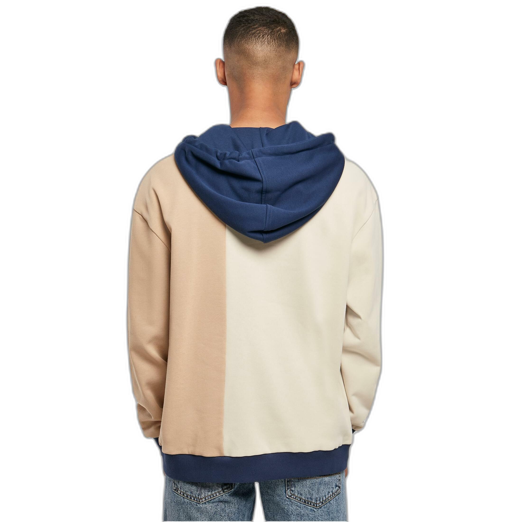 URBAN CLASSICS  kapuzenpullover oversized color block 