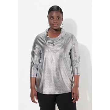 Maglia classica con scollo a goccia e maniche a 3/4