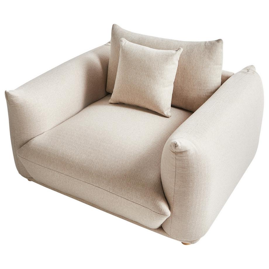 Beliani Fauteuil en Tissu  LUVOS  