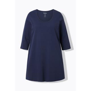 Ulla Popken  Longshirt, A-Linie, Rundhalsausschnitt, 3/4-Arm 