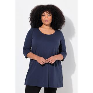 Ulla Popken  Longshirt, A-Linie, Rundhalsausschnitt, 3/4-Arm 