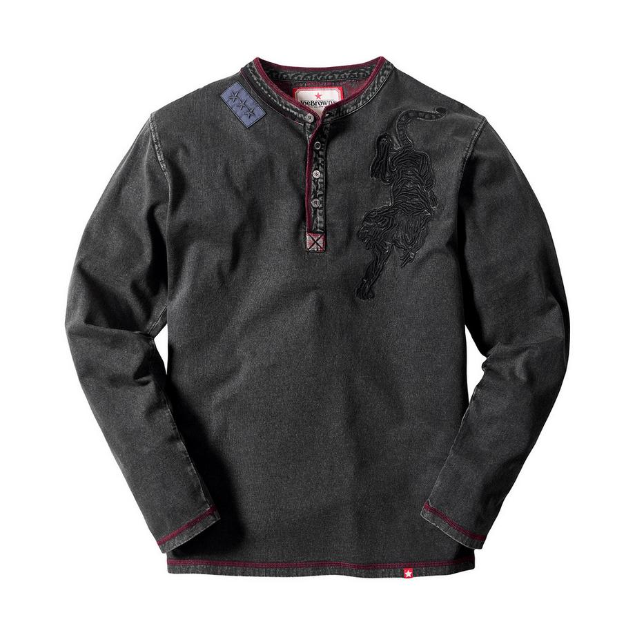 Joe Browns Camicia Henley con Ricamo Tigre  