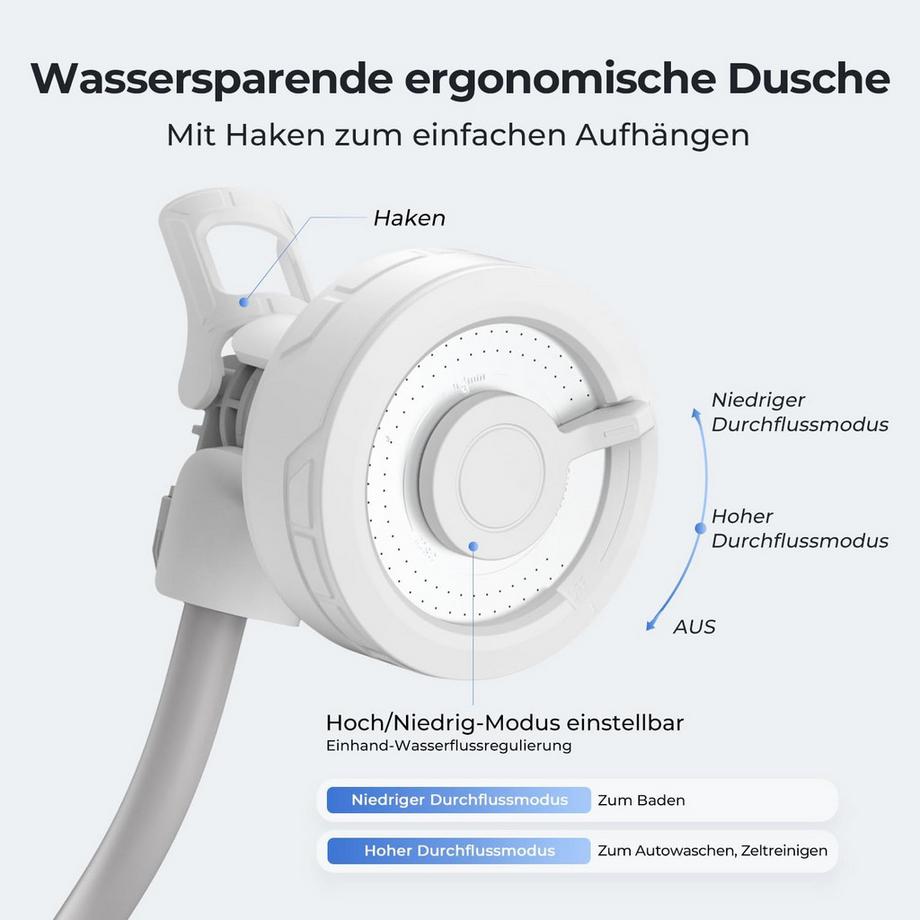 Flextail  Max Shower tragbare Outdoor‑Dusche 