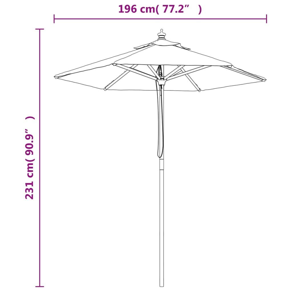 VidaXL Parasol de jardin  