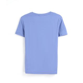 Bellemere New York  T-shirt in cotone con grande scollo a V 160G 