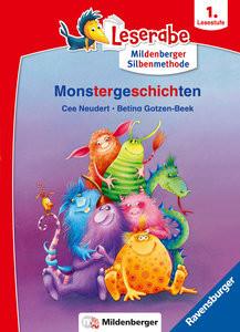 Monstergeschichten - lesen lernen mit dem Leseraben - Erstlesebuch - Kinderbuch ab 6 Jahren mit Silbengeschichten zum Lesenlernen (Leserabe 1. Klasse mit Mildenberger Silbenmethode) Neudert, Cee; Gotzen-Beek, Betina (Illustrationen) Gebundene Ausgabe 