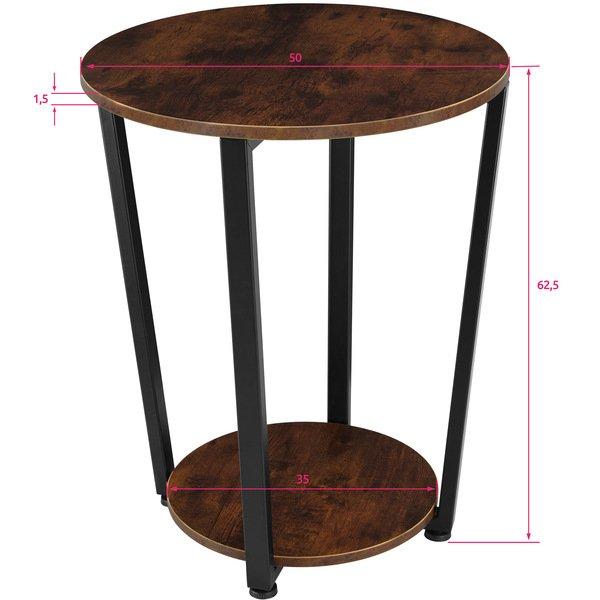 Tectake Beistelltisch Swindon 50x62,5cm  