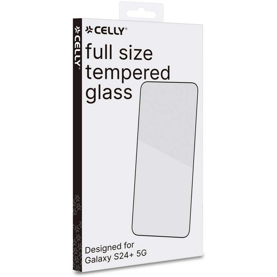 Celly  Vollglas-Displayschutz aus gehärtetem Glas für das Galaxy S24+ 5G 
