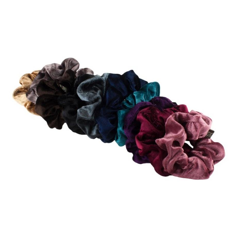 B2X  3x Haargummis / Haargummis in Samt - Lila 