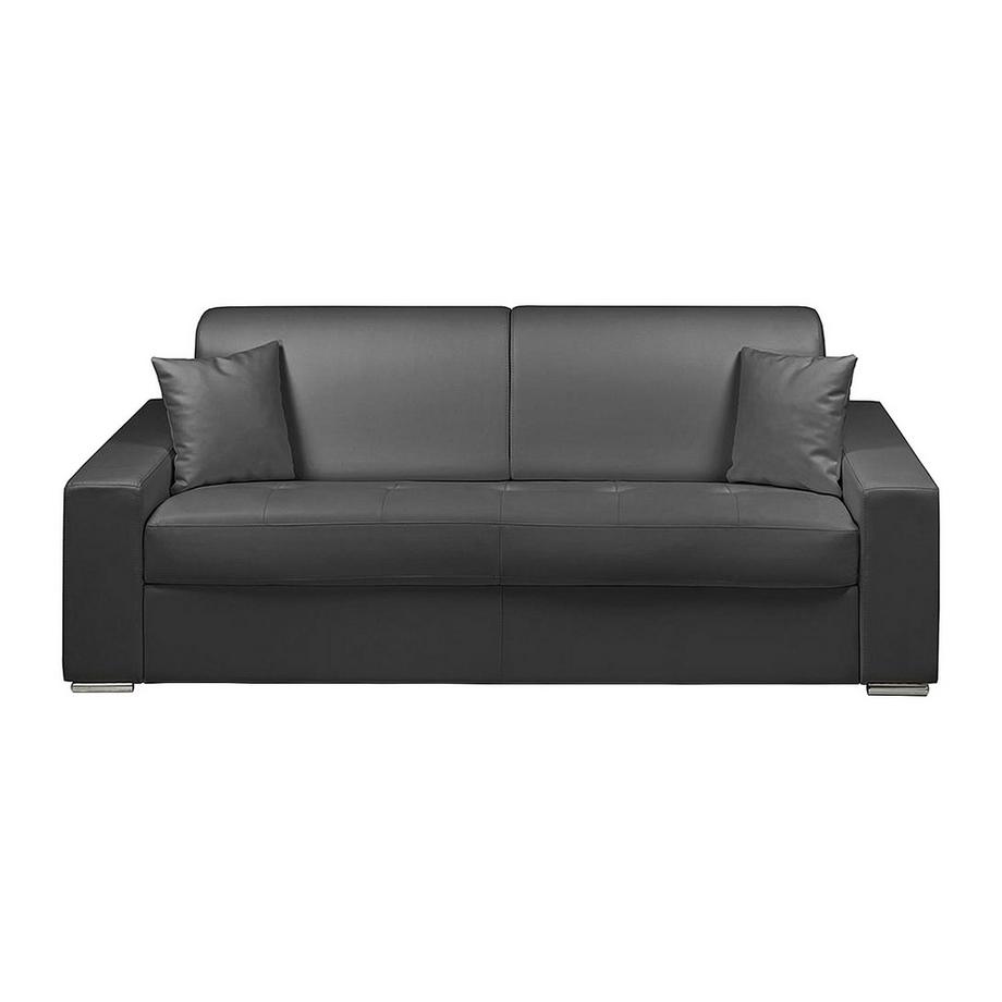 Vente-unique Schlafsofa 4Sitzer EMIR LiegeflächeMatratzen  