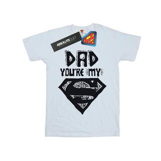 DC COMICS  Tshirt SUPERMAN SUPER DAD 