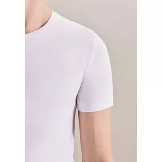 Seidensticker T-Shirt Fit Kurzarm Uni  Weiss