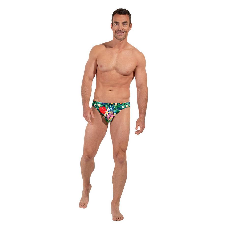 HOM Micro Briefs Imprimé Paon  