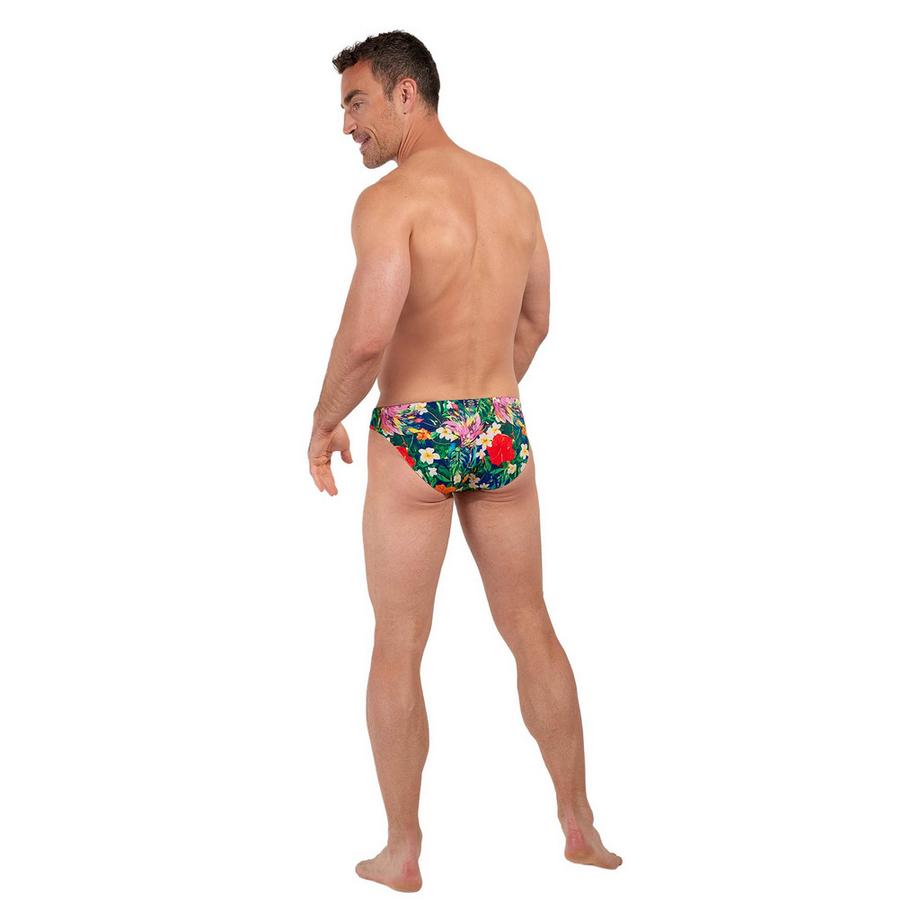 HOM Micro Briefs Imprimé Paon  