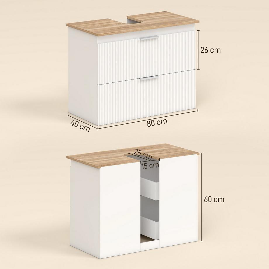 HOMCOM Waschbeckenunterschrank  