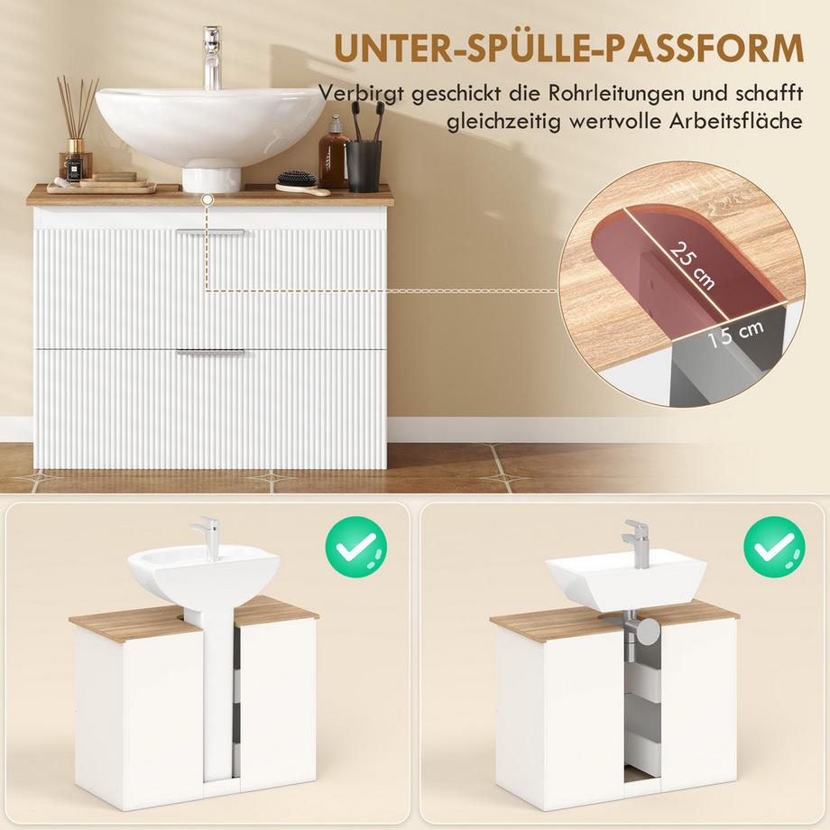 HOMCOM Waschbeckenunterschrank  