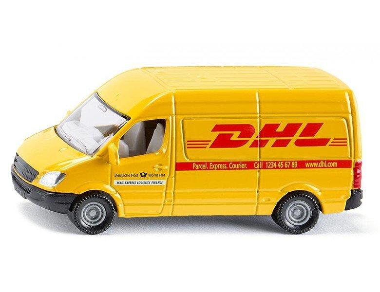 siku  1085, Postwagen, Metall/Kunststoff, Gelb, DHL-Optik, Bereifung aus Gummi 