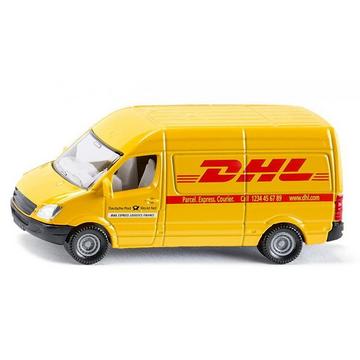 1085, Postwagen, Metall/Kunststoff, Gelb, DHL-Optik, Bereifung aus Gummi