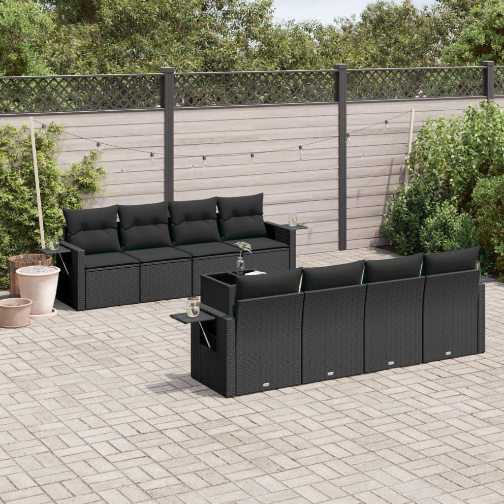 VidaXL set divano da giardino Polirattan  