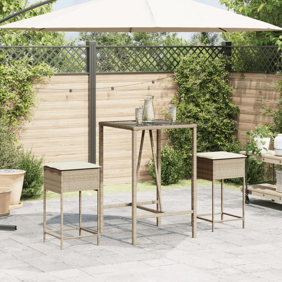 VidaXL Tabouret de bar de jardin rotin synthétique  